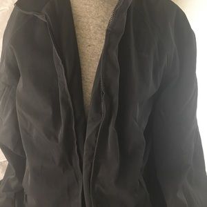 Guess black heavy men’s jacket polyvinyl sz xl